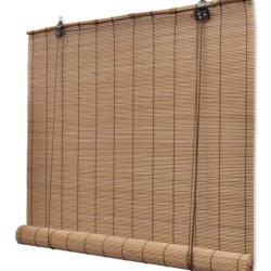 Store roulant bambou marron 100x160 cm filtrant lumi&egrave;re intimit&eacute;