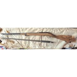 Fusil gras 1866-74 transformer chasse calibre 24. A finir de restaurer plus un canon idem