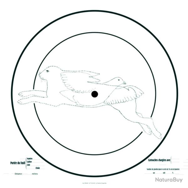 Cible d'essai pour fusil 90x90 cm