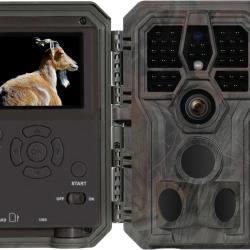 Cam&eacute;ra Chasse 64MP 1296P H.264 Vid&eacute;o Angle120&deg; &Eacute;tanche IP66 Distance 30m  Infrarouge Vision Nocturne
