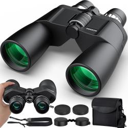 Jumelles Puissantes 12-36x50 Zoom HD Objectif 50mm Vision Claire Lentilles FMC Prisme BAK4 Porro