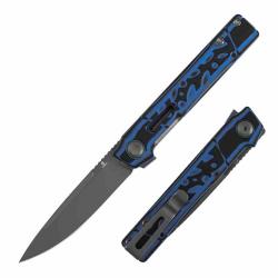 Couteau Tenable Kitpu Lame Acier Nitro-V Manche Blue & Black G10 Frame Lock B2123A1