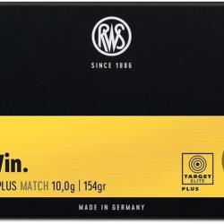 Munitions RWS cal.308win target elite plus 168gr 10.9g par 60