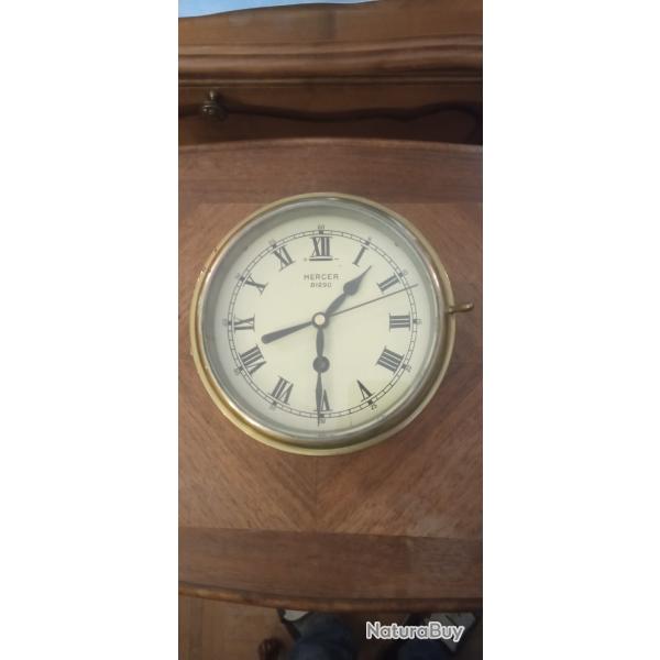 Horloge de Marine navire bateau ancienne Mercer
