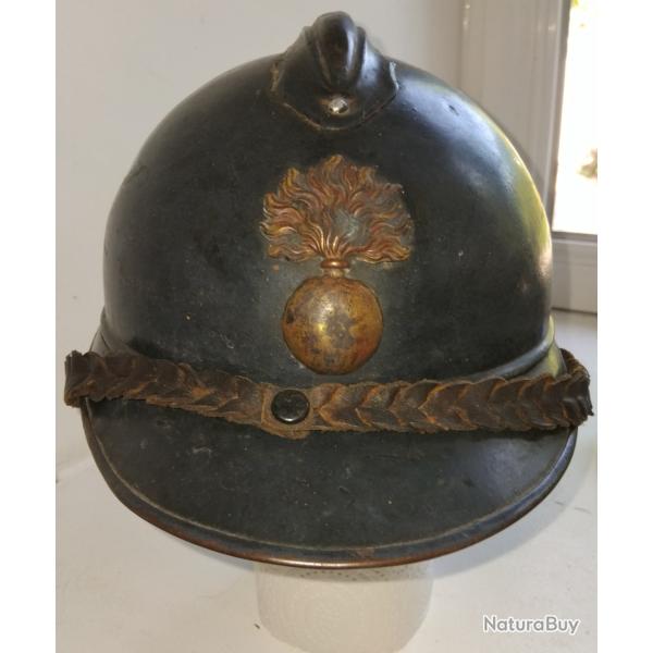 Rare casque Adrian 14-18 officier commande particuli�re