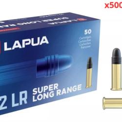 MUNITIONS LAPUA SUPER LONG RANGE CALIBRE 22LR 40gr - 2.6g x500 