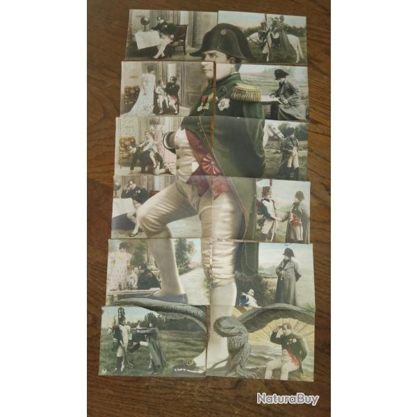 Lot de 12 cartes postales formant le portrait en pied de Napol�on 1 er