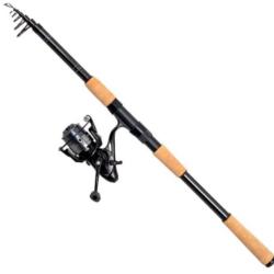 Canne &agrave; p&ecirc;che ZEBCO t&eacute;l&eacute;scopique allround combo 3m 20-70g + moulinet 3000 0.20mm 180m