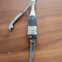 Couteau coupe muselet ancien, roederer