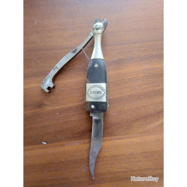 Couteau coupe muselet ancien, roederer