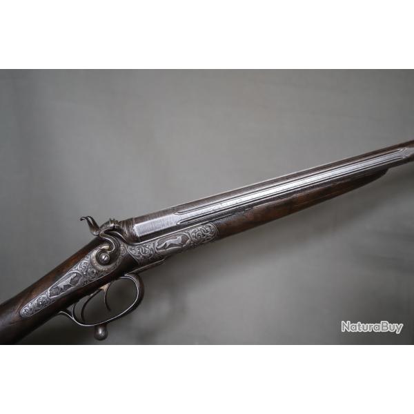Fusil De Chasse Calibre 16 � Percussion Centrale Et Chiens Ext�rieurs - Fin 19�me