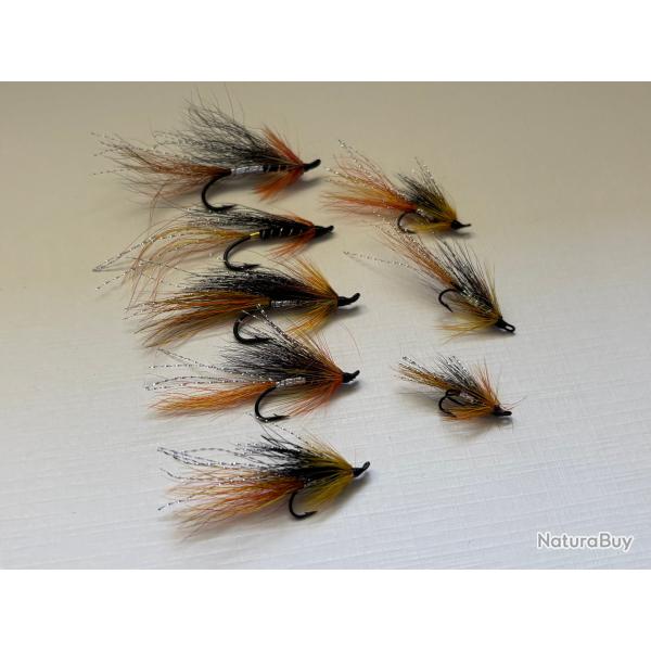 Mouche Cascade lot de 8 pi�ces
