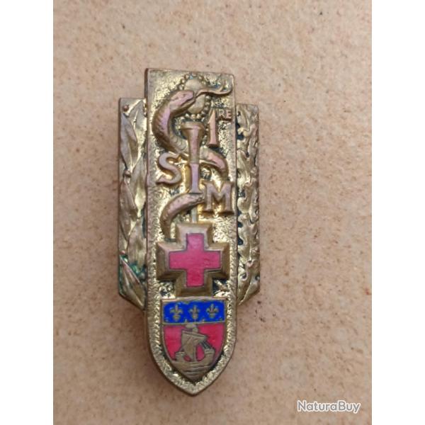 INSIGNE 1 SECTION D INFIRMIER MILAITAIRE REGION PARIS   1 S.I.M