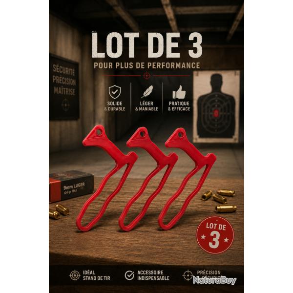 LOTx3 Drapeau de chambre vide calibre 12 / cal12 t�moins de chambre
