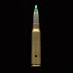 7.5 x 54 MAS - Tra&ccedil;ante Mle 1950 - ASSEZ RARE - balle nickel pointe verte - NEUTRALIS&Eacute;E