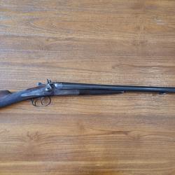 Fusil juxtapos&eacute; &agrave; chiens SAINT &Eacute;TIENNE. Calibre 16