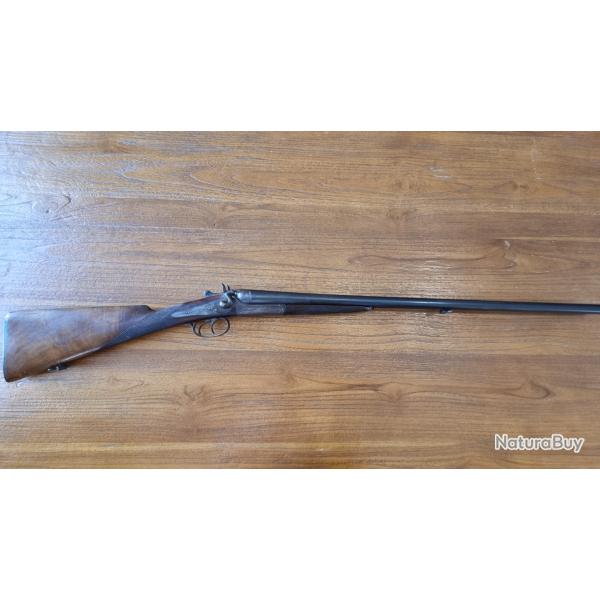 Fusil juxtapos� � chiens SAINT �TIENNE. Calibre 16