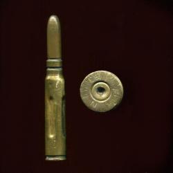 7.92 x 57 Mauser - Allemagne - inerte de manipulation en laiton flut&eacute;