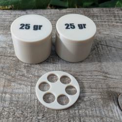 Speed Loader poudre noire 25 grains - Remington 1858 cal .44 - chargement barillet  LOT de 2