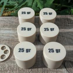 Speed Loader poudre noire 25 grains - Remington 1858 cal .44 - chargement barillet  LOT de 6