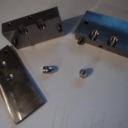 MOULE A BALLE A 2 CAVITES POUR .380