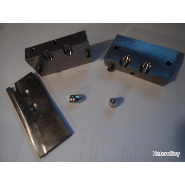 MOULE A BALLE A 2 CAVITES POUR .380