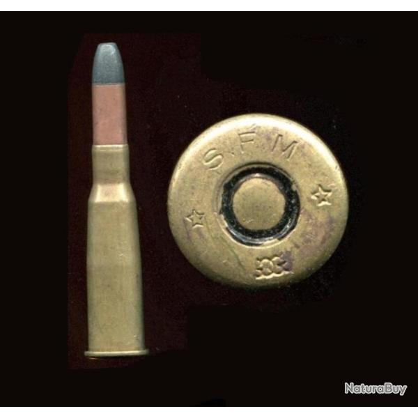 8 mm Lebel � balle de stand � en plomb cuivre calepin m�tallique - marquage : S.F.M * GG *