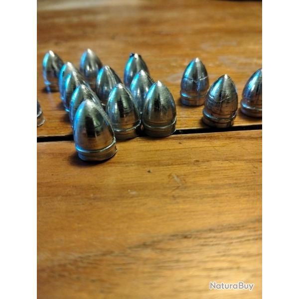 100 ogives issues d'un moule original Remington calibre 44.