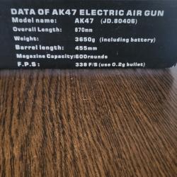 Bonjour, Je vend cette r&eacute;plique AK-47 en tr&egrave;s bonne &eacute;tat