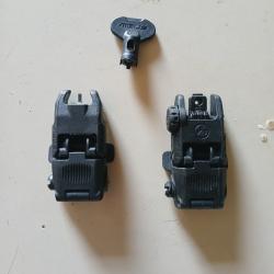 Organes de vis&eacute;e Magpul MBUS avant et arri&egrave;re neuf