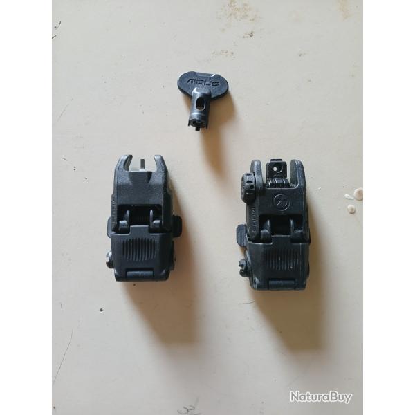 Organes de vis�e Magpul MBUS avant et arri�re neuf