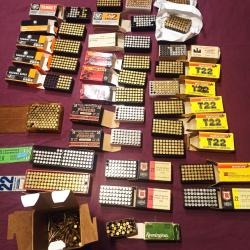 Lot Divers Tipes De BALLES 22LR plus de 1500 Occasion a s&eacute;sir!