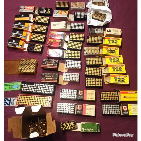 Lot Divers Tipes De BALLES 22LR plus de 1500 Occasion a s�sir!