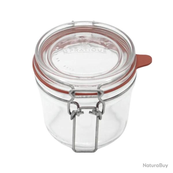 Lot de 6 Bocaux � Armature 350ml �85mm avec 10 �tiquettes - Le Pratique