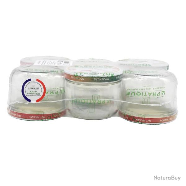 Lot de 6 Bocaux Twist-off St�rilisables 350ml - �100mm pour Conservation Alimentaire