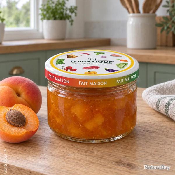 Lot de 6 Bocaux Twist-off St�rilisables 350ml - �100mm pour Conservation Alimentaire