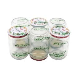 Lot de 6 Bocaux St&eacute;rilisables Twist-off 500ml - &Oslash;82mm