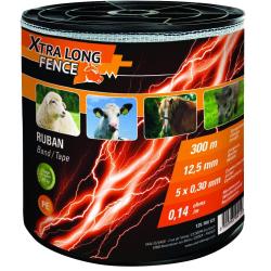 RUBAN DE CL&Ocirc;TURE,12.5 MM X 300 M XTRALONGFENCE