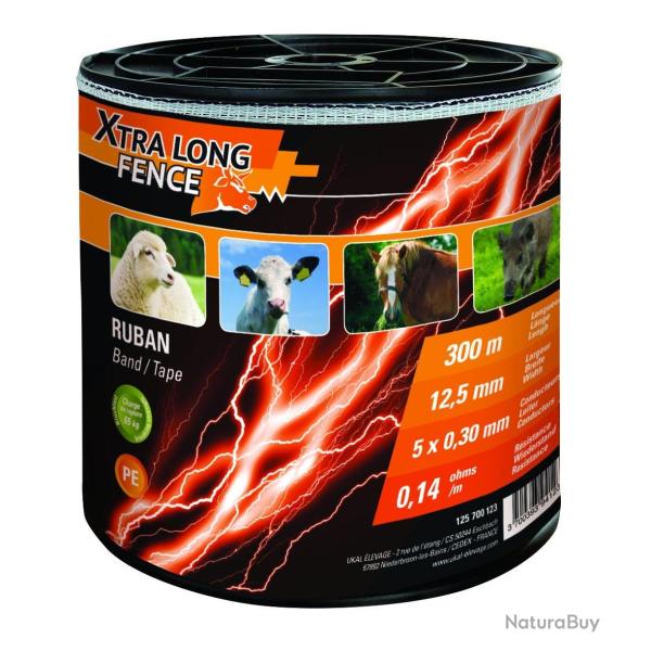 RUBAN DE CL�TURE,12.5 MM X 300 M XTRALONGFENCE