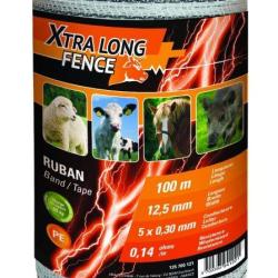 RUBAN DE CL&Ocirc;TURE, 12.5 MM X 100 M XTRALONGFENCE