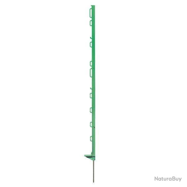10 PIQUETS PLASTIQUES RECYCL�S VERTS 105 CM HORIZON