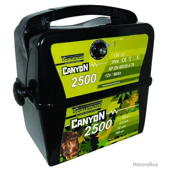 ELECTRIFICATEUR BATTERIE 9V/12V CANYON 2500 GIBMAT