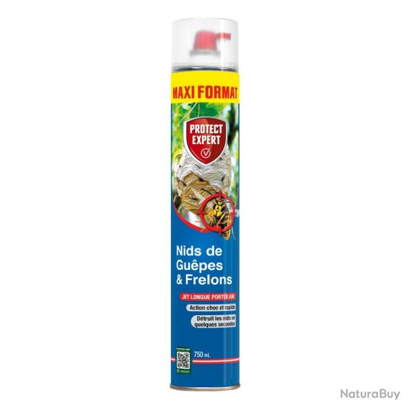 A�rosol 750ml Nids de Gu�pes et Frelons Maxi Format de PROTECT EXPERT