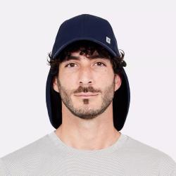 Casquette saharienne anti-UV bleu
