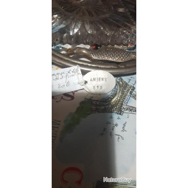Plaque d identification fran�aise