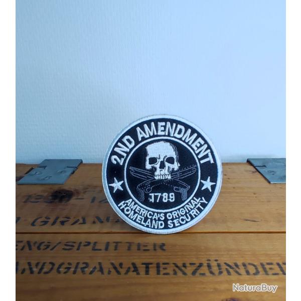 Patch brod� 2ND Amendement 1789 l'h�ritage de la s�curit� am�ricaine