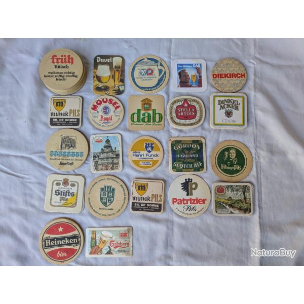 SOUS VERRE OU SOUS-BOCKS DIVERS A COLLECTIONNER PLUSIEURS DIFFERENTS PRIX POUR 1