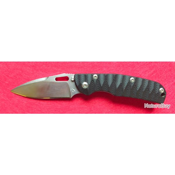 Couteau custom Sacha Thiel Officer G10 Noir