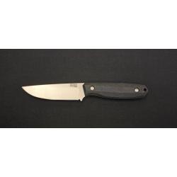 Za-Pas BE&sup2; Black G10 Satin 1.4116S Couteau &agrave; lame fixe - r&eacute;f. BE2-SAT-G10-BL