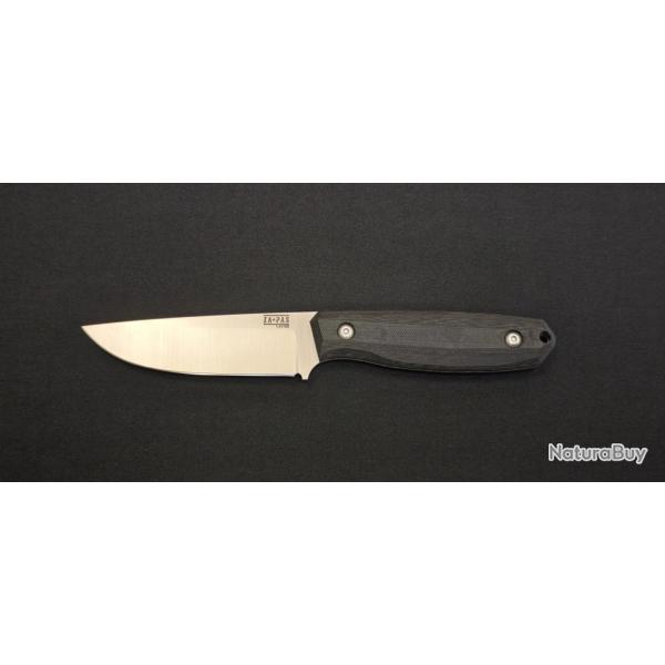 Za-Pas BE� Black G10 Satin 1.4116S Couteau � lame fixe - r�f. BE2-SAT-G10-BL